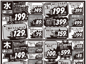 0317号国立店限定本気価格！火曜大市のチラシ画像