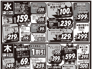0519号さえき国立店限定火曜大市！のチラシ画像