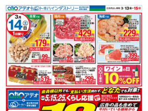 3/13（金）-15（日）のチラシ画像