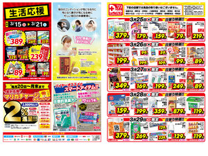 【日割り特価】3月得っちゃ！売日のご案内のチラシ画像