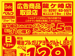 5月強化チラシ5弾のチラシ画像