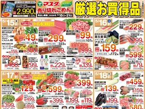 5/15号　厳選お買得品のチラシ画像