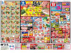 本日の特売情報のチラシ画像