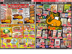 業務６月２７日号のチラシ画像