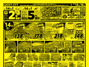 お得なお買得情報　オモテのチラシ画像