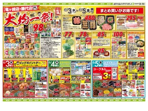 【竜ヶ崎店・藤代店限定！】お買い得チラシ6月3日~6月5日のチラシ画像