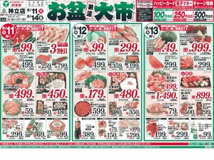 8/11号 神立お盆大市のチラシ画像