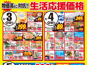 0603～0605生活応援価格のチラシ画像