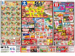 本日の特売情報のチラシ画像