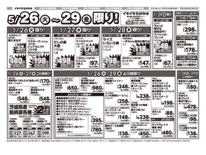 お買い得チラシ5月26日~5月29日のチラシ画像