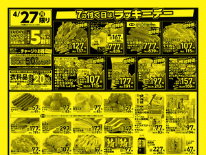 お得なお買得情報　オモテのチラシ画像