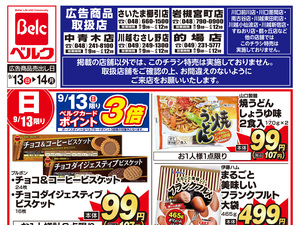 9月強化チラシ2弾のチラシ画像