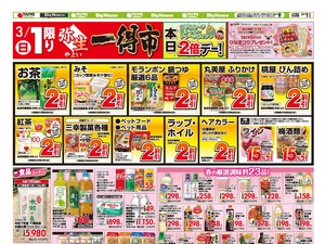 お買い得チラシ3月1日のチラシ画像