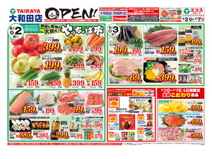 6月2日号大和田店オープン5弾：表のチラシ画像