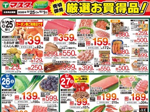  9/25号　厳選お買得品のチラシ画像