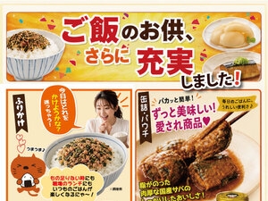 ご飯のお供さらに充実しました!のチラシ画像
