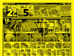 お得なお買得情報　オモテのチラシ画像