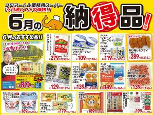 ６月納得品のチラシ画像