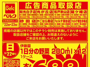 3月強化チラシ4弾のチラシ画像