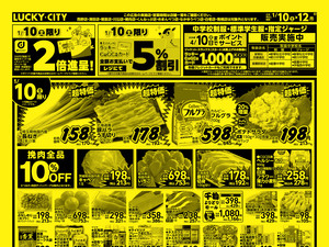 お得なお買得情報　オモテのチラシ画像