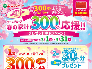 春の家計プレゼントキャンペーンのチラシ画像