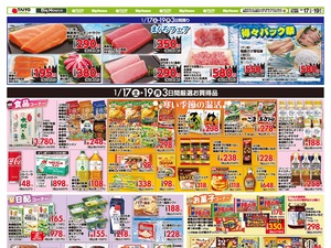 お買い得チラシ1月17日~1月19日のチラシ画像
