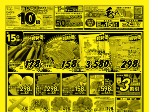 お得なお買得情報　オモテのチラシ画像