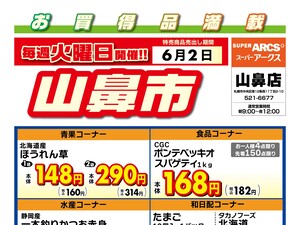 毎週火曜は山鼻市!6/2号のチラシ画像