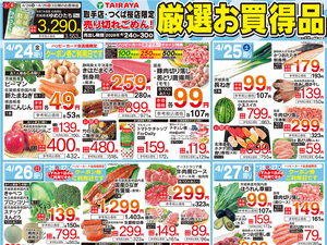 4/24号　厳選お買得品のチラシ画像