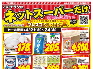 ネットスーパーだけの特別価格品！のチラシ画像