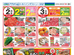 2/1(日)-3(火)のチラシ画像