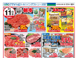 3/11（水）-12（木）のチラシ画像