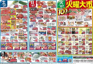 1003号秋の生鮮大市のチラシ画像
