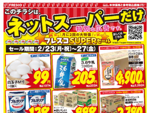 ネットスーパーだけの特別価格品！のチラシ画像