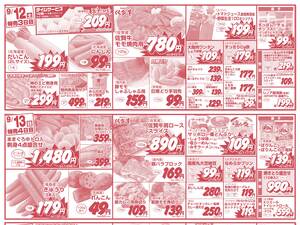 日替わり特売＆月曜日わくわくタイムサービスのチラシ画像