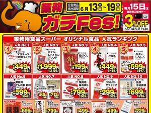 業務６月１３日号のチラシ画像