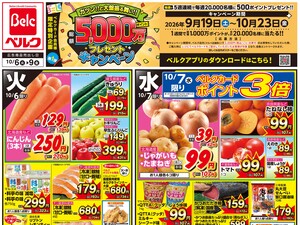 ベルク ベスタ狭山店のチラシ・特売情報・告知 | デリッシュチラシ