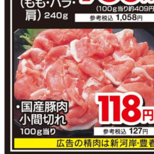 豚コマ・切落し