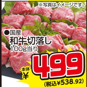 牛コマ・切落し
