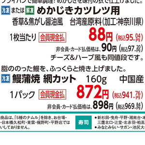 うなぎの蒲焼き