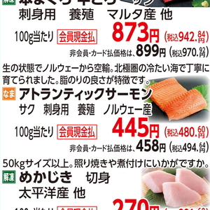 サーモン（さく取り）