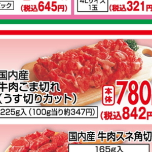 牛コマ・切落し