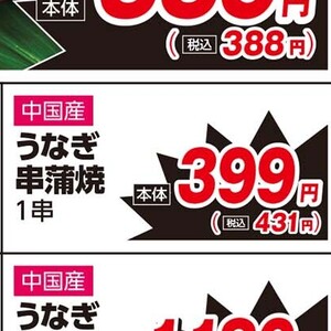 うなぎの蒲焼き
