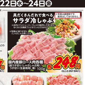 豚ロースしゃぶしゃぶ用