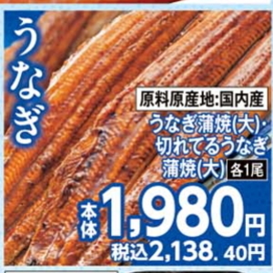 うなぎの蒲焼き