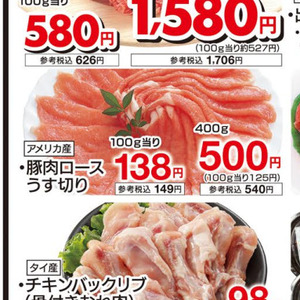 豚ロース薄切り