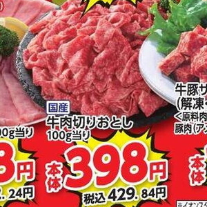 牛コマ・切落し