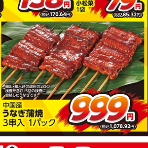 うなぎの蒲焼き