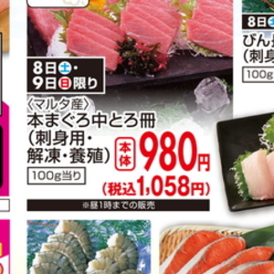 まぐろ中とろ