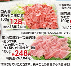 豚ロース薄切り